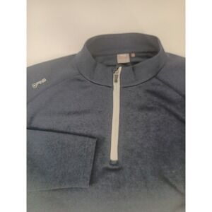 Ping Sensorwarm Mens XXL Quarter‎ Zip Golf Pullover Navy Blue Heathered Sweater